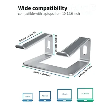 SOUNDANCE Laptop Stand Ergonomic Aluminum Riser for Laptops