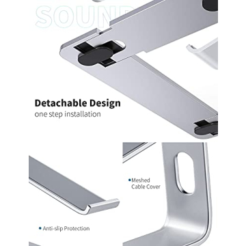 SOUNDANCE Laptop Stand Ergonomic Aluminum Riser for Laptops