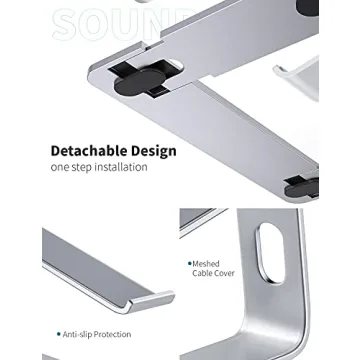 SOUNDANCE Laptop Stand Ergonomic Aluminum Riser for Laptops