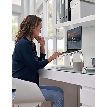 SOUNDANCE Laptop Stand Ergonomic Aluminum Riser for Laptops