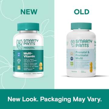 SmartyPants Prenatal Vitamins for Women, Multivitamin Gummies: Pre and Postnatal Vitamins, Biotin, M...