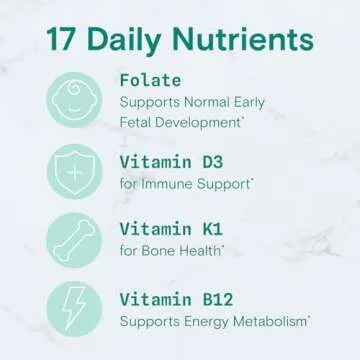 SmartyPants Prenatal Vitamins for Women, Multivitamin Gummies: Pre and Postnatal Vitamins, Biotin, Methylfolate, Vitamin D3, C, Vitamin B12, B6, A, K & Zinc, Inositol, 60 Count (30 Day Supply)