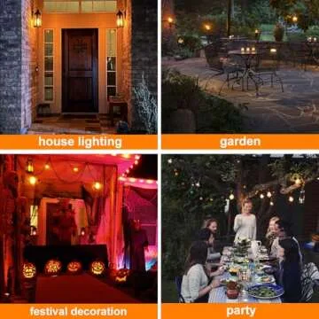 Hompavo LED Flame Light Bulbs with 4 Modes - 4 Pack