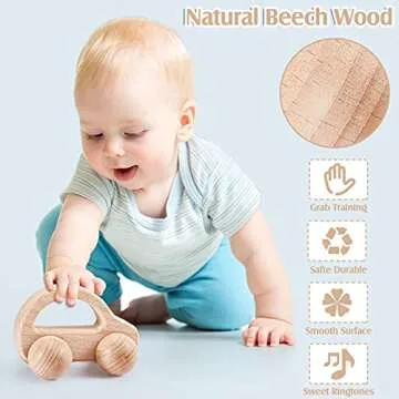 Premium Wooden Baby Toys Set for Infants and Toddlers