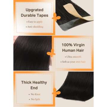 Premium DOORES Tape in Hair Extensions in 18 Inch