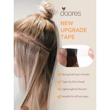 Premium DOORES Tape in Hair Extensions in 18 Inch