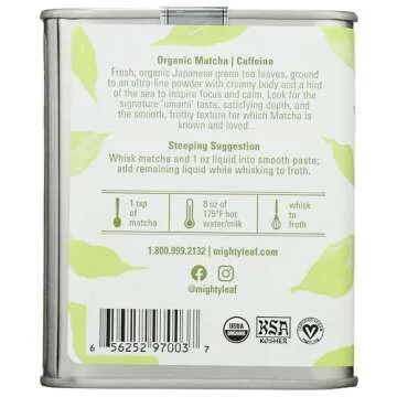 MIGHTY LEAF Organic Matcha Green Tea, 1.5 OZ