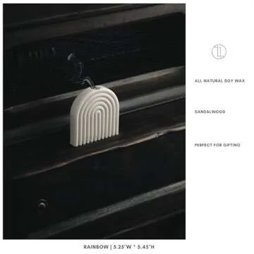 LAWA Rainbow Candle - Elegant Handmade Soy Wax Candle