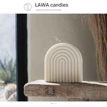 LAWA Rainbow Candle - Elegant Handmade Soy Wax Candle
