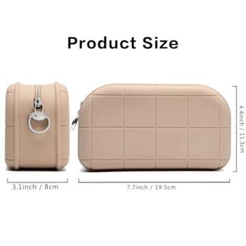 LuBanOne Silicone Makeup Bag Travel Cosmetic Bag Stuff Bag Makeup Pouch Cute Makeup Organizer Versat...
