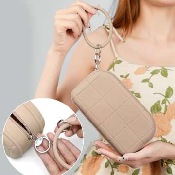 LuBanOne Silicone Makeup Bag Travel Cosmetic Bag Stuff Bag Makeup Pouch Cute Makeup Organizer Versatile Zipper Pouch For Women (Khaki 2)