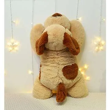 YESGIRL Weighted Plush Dog for Comfort and Support
