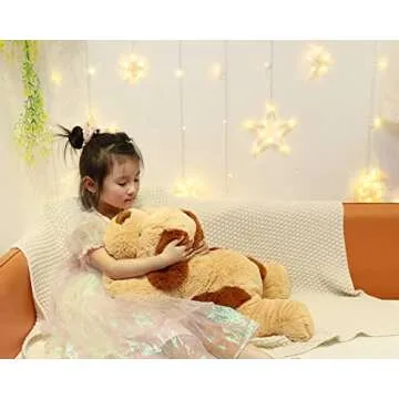 YESGIRL Weighted Plush Dog for Comfort and Support