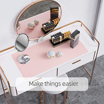 YSAGi Waterproof Desk Mat - Stylish Leather Surface for Office