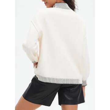 CHYRII Women’s Oversized Batwing Sweater - Stylish Fall Fashion