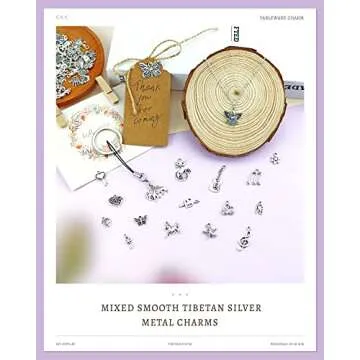 100 Metal Alloy Charms for DIY Jewelry and Crafts