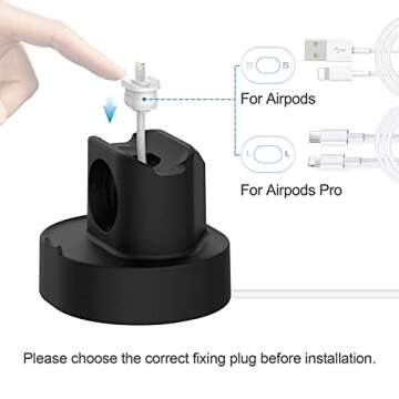 Apple Watch Stand-Black and Pink