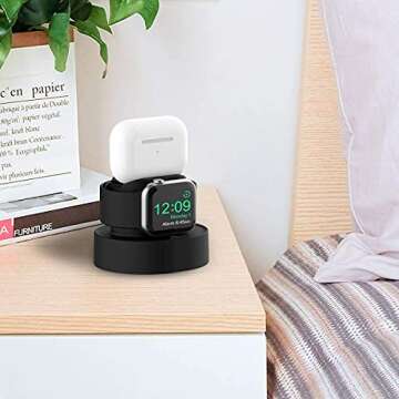 Apple Watch Stand Black and Pink for All Devices