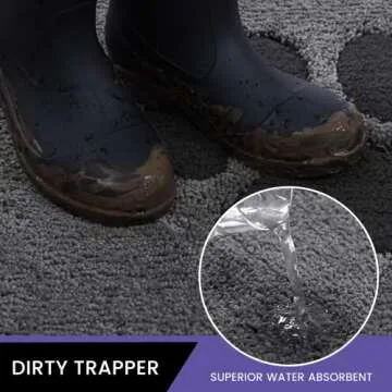 Oiilores Door Mat for Muddy Pets - Super Absorbent & Slip-Resistant