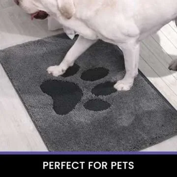 Oiilores Door Mat for Muddy Pets - Super Absorbent & Slip-Resistant
