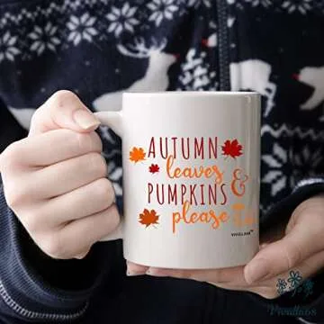 Vivulla68 Pumpkin Please Mug for Autumn and Fall Gift