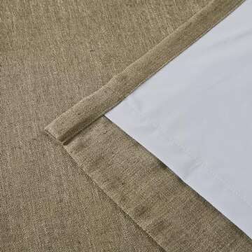 Vision Home Brown Pinch Pleated Full Blackout Curtains Linen Blended Room Darkening Window Curtains 102 inch for Living Room Bedroom Thermal Insulated Pinch Pleat Drapes with Hooks 40" Wx102 Lx2