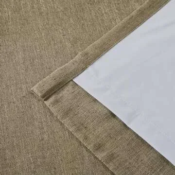 Vision Home Brown Pinch Pleated Full Blackout Curtains Linen Blended Room Darkening Window Curtains 102 inch for Living Room Bedroom Thermal Insulated Pinch Pleat Drapes with Hooks 40" Wx102 Lx2