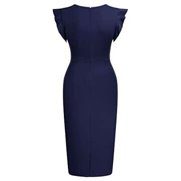 Miusol Retro Cap Sleeve Cocktail Dress for Women