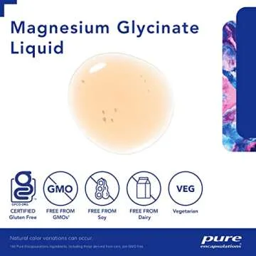 Pure Encapsulations Magnesium Glycinate Liquid - Supports Bone Health & Heart Health* - Vegan, Gluten Free & Non-GMO - 16.2 fl oz