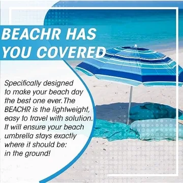Beachr Beach Umbrella Sand Anchor for Ultimate Stability