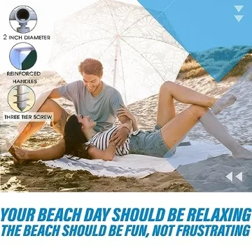 Beachr Beach Umbrella Sand Anchor for Ultimate Stability