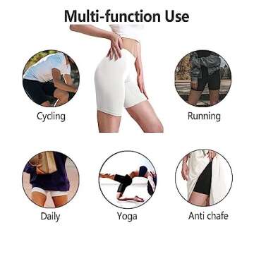 MELERIO Women's Slip Shorts, Comfortable Boyshorts Panties, Anti-chafing Spandex Shorts for Under Dress