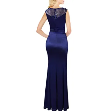 Elegant Floral Embroidered Evening Gown for Women