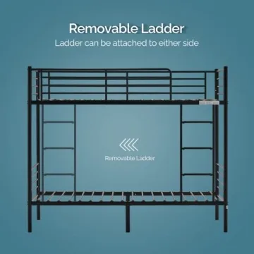 Stylish VINGLI Twin Over Twin Bunk Bed for All Ages