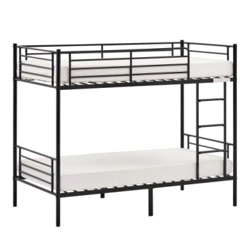 Stylish VINGLI Twin Over Twin Bunk Bed for All Ages