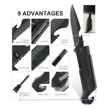 Hunting Knife with Multi Tool for Camping and Hiking