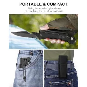 Hunting Knife with Multi Tool for Camping and Hiking
