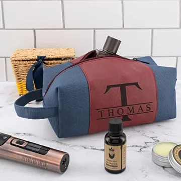 Men's Personalized Toiletry Bag with Custom Engraving