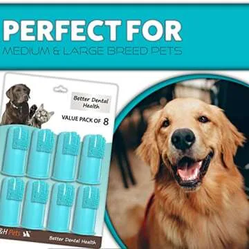 H&H Pets Finger Toothbrushes Perfect for Cats and Dogs