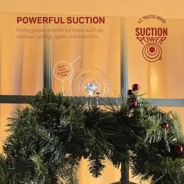 Heavy Duty Christmas Wreath Hanger Set of 2 for Doors