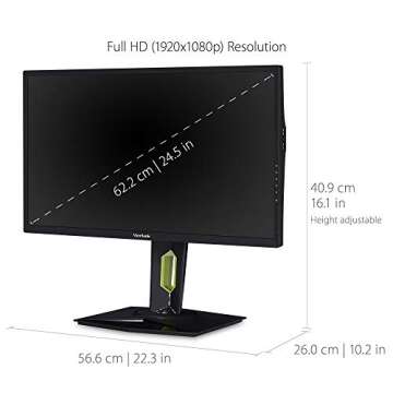 25" ViewSonic XG2560 FHD 240Hz Gaming Monitor