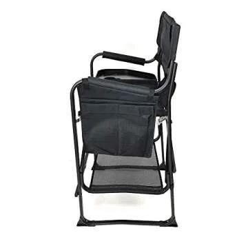 Deluxe TuscanyPro Portable Big Daddy Heavy-Duty Tall Director Chair - Perfect for Events - 29 Inch Seat Height