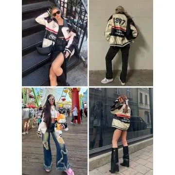 Aelfric Eden Color Block Leather Bomber Jacket - Unisex Style