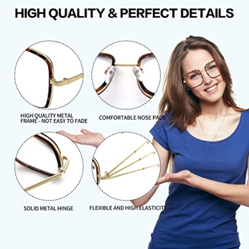 Stylish Oversized Reading Glasses for Comfort Protection