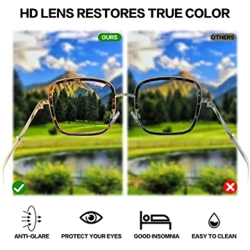 Stylish Oversized Reading Glasses for Comfort Protection