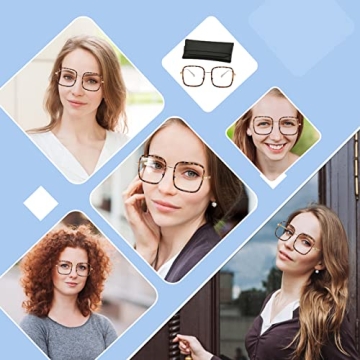 Stylish Oversized Reading Glasses for Comfort Protection