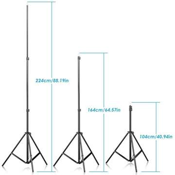 Neewer 700W Octagon Softbox Continuous Lighting Kit for Camera Photo Video Photography, Includes: (2)32x32 inches/80x80 centimeters Softbox, (2)85W 5500K Light Bulb, (2)Light Stand, (1)Carrying Bag