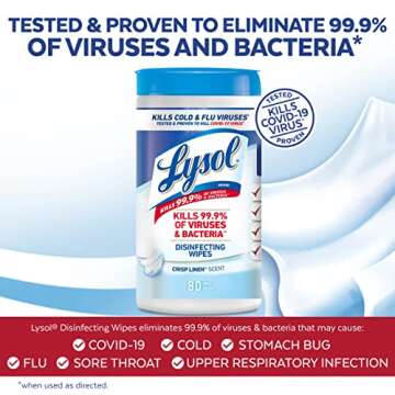 Lysol Disinfectant Wipes for All Surfaces, 80 Count
