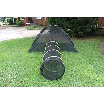 Outback Jack Outdoor Cat Enclosures for Indoor Cats [Portable Cat Tent, Tunnel, and Playhouse] (Play Tents for Cats and Small Animals)