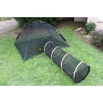 Outback Jack Outdoor Cat Enclosures for Indoor Cats [Portable Cat Tent, Tunnel, and Playhouse] (Play Tents for Cats and Small Animals)
